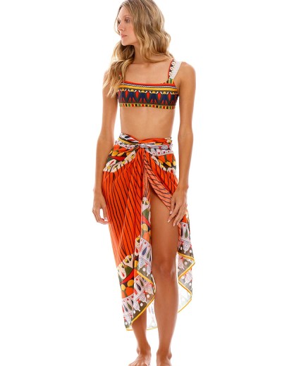 Пляжное парео Agua Bendita 9343 MARINE MENFIS, Цвет: оранжевый, Размеры: UN, изображение 3