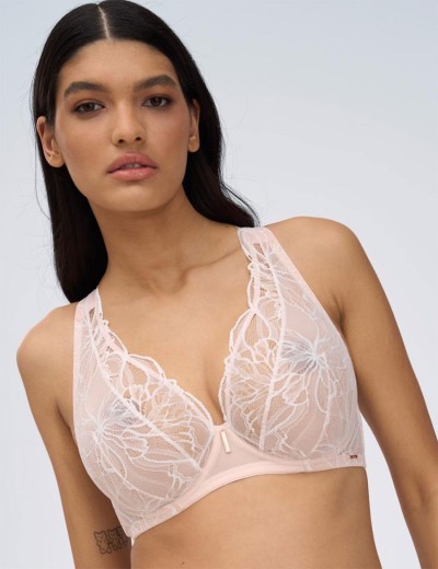 Бюстгальтер на большую грудь Alles FIZZY DELIGHT M plus bralette бежевый, Цвет: бежевый, Размеры: 65H, изображение 3