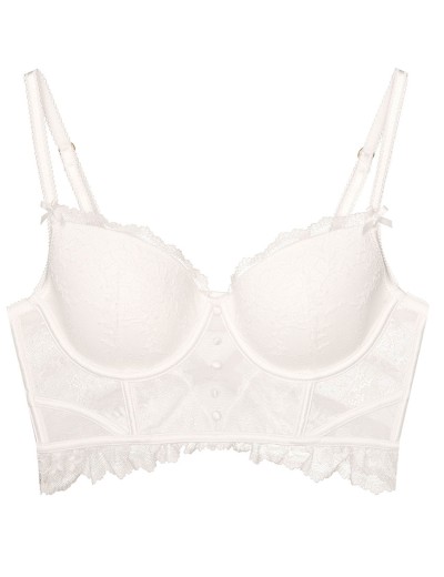 Бюстье с пуш-ап вкладышами Esotiq BOGATA 42890 белый, Цвет: белый, Размеры: 80C, изображение 9 Бюстье с пуш-ап вкладышами Esotiq BOGATA 42890 белый, Цвет: белый, Размеры: 80C, изображение 9
