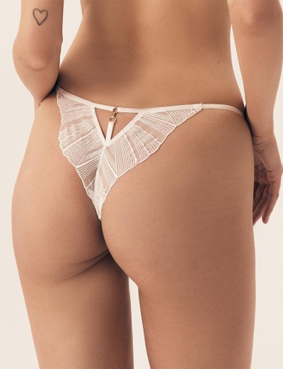 Трусы стринги Esotiq BOSSA 42878 белый, Цвет: белый, Размеры: L, изображение 2