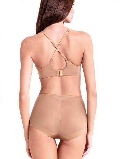 Высокие гладкие трусы Lormar ULTRA culotte bronze skin, Цвет: bronze skin (кофе), Размеры: M, изображение 5