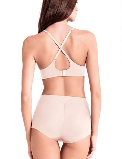 Высокие гладкие трусы Lormar ULTRA culotte talco, Цвет: talco (пудровый), Размеры: M, изображение 4