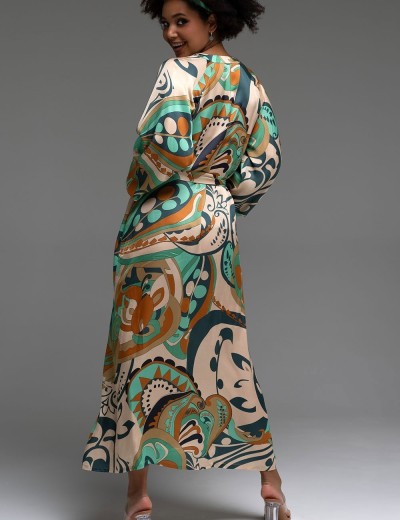 Длинная рубашка-халат Mia-Amore CAPRI 4560, Цвет: мультицвет, Размеры: M, изображение 3