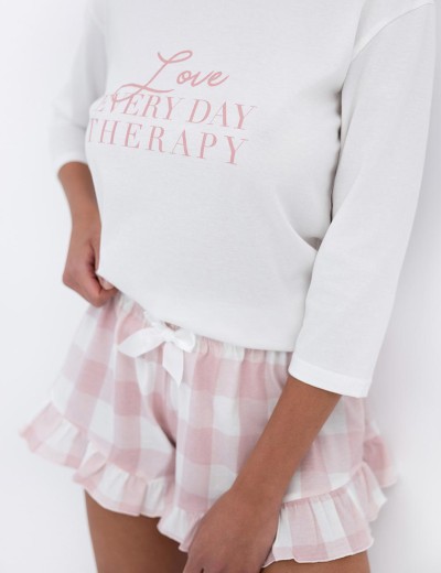 Женская пижама из хлопка Sensis EMILY, Цвет: розовый, Размеры: L, изображение 4 Женская пижама из хлопка Sensis EMILY, Цвет: розовый, Размеры: L, изображение 4