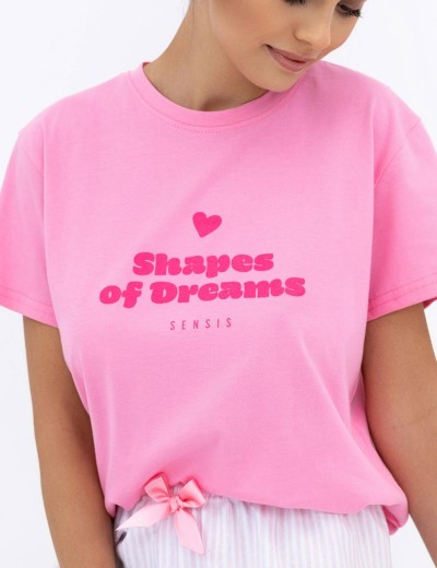 Женская пижама из хлопка Sensis PROMISE, Цвет: розовый, Размеры: M, изображение 4 Женская пижама из хлопка Sensis PROMISE, Цвет: розовый, Размеры: M, изображение 4