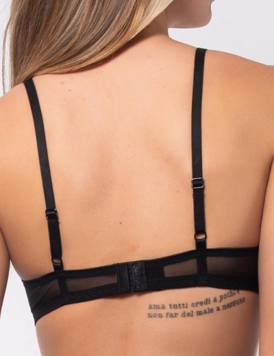 Комплект Sielei ANIMALIER 7736+7735 триангул + слипы nero, Цвет: nero (черный), Размеры: 90B, изображение 3