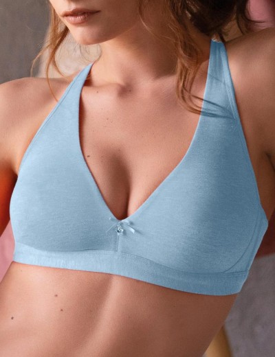 Комплект Sielei HAPPY COLORS 14547 триангул + бразилиана celeste, Цвет: celeste (голубой), Размеры: 70B, изображение 2