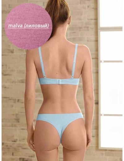 Комплект Sielei HAPPY COLORS 14567 балконет + бразилиана malva, Цвет: malva (лиловый), Размеры: 80B, изображение 2