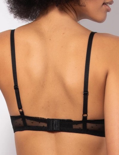 Комплект Sielei LACE PLUMETIS 77405 мягкая чашка + слипы nero, Цвет: nero (черный), Размеры: 75C, изображение 4