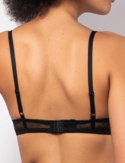 Комплект Sielei LACE PLUMETIS 77467 триангул + бразилиана nero, Цвет: nero (черный), Размеры: 85B, изображение 3