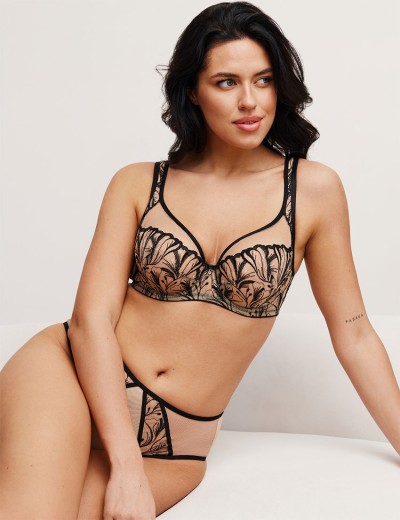 Бюстгальтер мягкий Subtille REBECCA BEIGE/BLACK soft full cup, Цвет: бежевый+черный, Размеры: 75D, изображение 8 Бюстгальтер мягкий Subtille REBECCA BEIGE/BLACK soft full cup, Цвет: бежевый+черный, Размеры: 75D, изображение 8