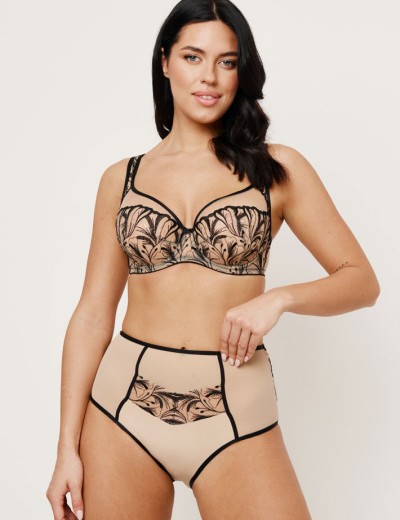 Бюстгальтер мягкий Subtille REBECCA BEIGE/BLACK soft full cup, Цвет: бежевый+черный, Размеры: 75D, изображение 5 Бюстгальтер мягкий Subtille REBECCA BEIGE/BLACK soft full cup, Цвет: бежевый+черный, Размеры: 75D, изображение 5
