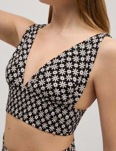 Пляжный топ Ysabel Mora ISLA DE SAL 86108, Цвет: чёрный/белый, Размеры: M, изображение 3