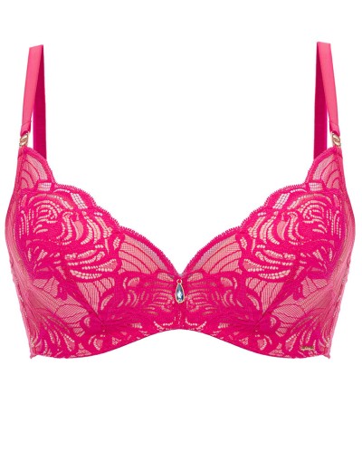 Бюстгальтер супер пуш-ап Alles EUPHORIC ROUGE super P-UP, Цвет: фуксия, Размеры: 70E, изображение 6