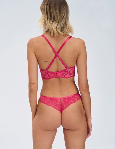 Бюстгальтер супер пуш-ап Alles EUPHORIC ROUGE super P-UP, Цвет: фуксия, Размеры: 70E, изображение 4