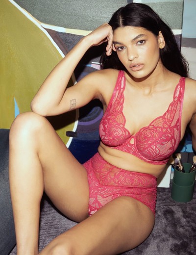 Бюстгальтер бралетт Alles EUPHORIC ROUGE M bralette, Цвет: фуксия, Размеры: 70C, изображение 7