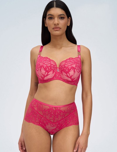 Бюстгальтер полупоролон Alles EUPHORIC ROUGE PU, Цвет: фуксия, Размеры: 80D, изображение 4