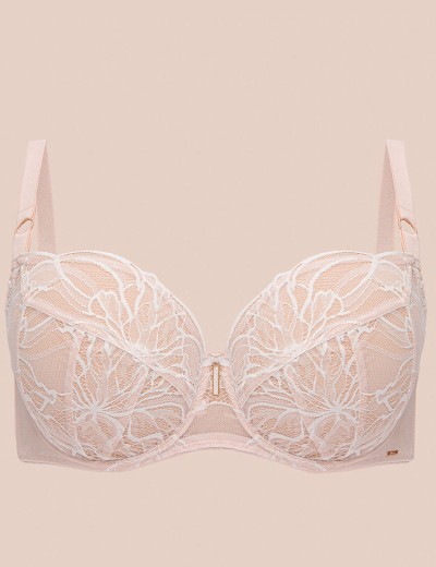 Мягкий кружевной бюстгальтер Alles FIZZY DELIGHT M бежевый, Цвет: бежевый, Размеры: 65G, изображение 6