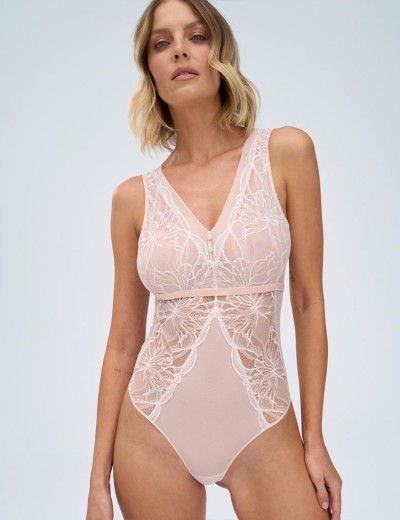 Кружевное боди Alles FIZZY DELIGHT body бежевый, Цвет: бежевый, Размеры: M, изображение 3