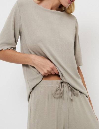 Домашний костюм с брюками Aruelle CALLIE SET, Цвет: серо-бежевый, Размеры: L, изображение 4