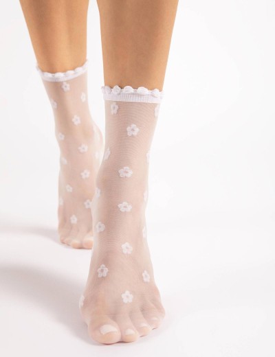 Тонкие носки Fiore 1165/G APRIL 15 den белый, Цвет: белый, Размеры: UN, изображение 2