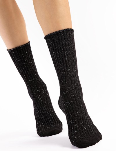 Женские хлопковые носки Fiore 1171/G TRINNY чёрный, Цвет: чёрный, Размеры: UN, изображение 2