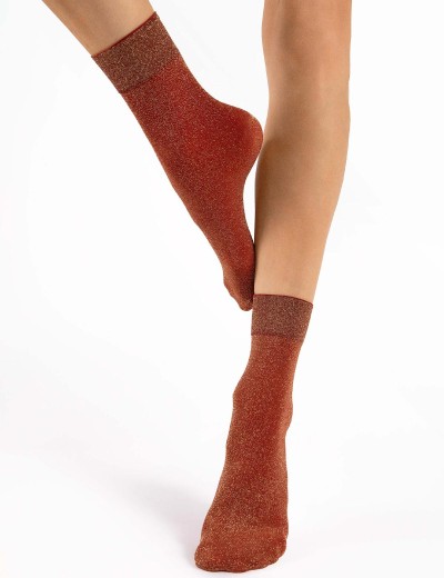 Носки женские Fiore 1178/G BRILLO 60 den бордовый, Цвет: бордовый, Размеры: UN, изображение 2
