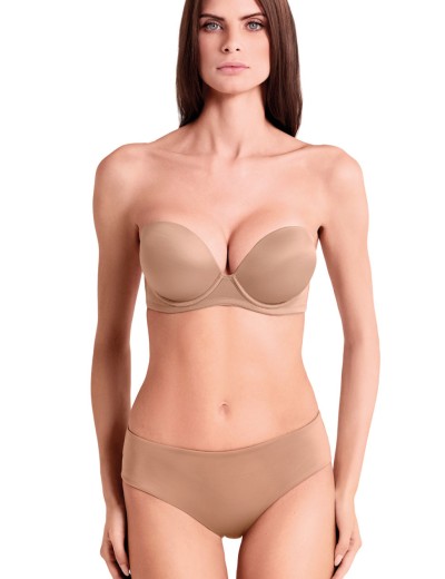 Бюстгальтер супер пуш-ап Lormar Double Extra ULTRASHINE bronze skin, Цвет: bronze skin (кофе), Размеры: 70B, изображение 6