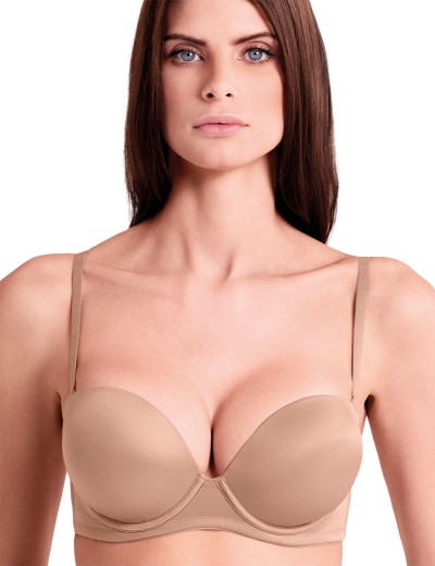 Бюстгальтер супер пуш-ап Lormar Double Extra ULTRASHINE bronze skin, Цвет: bronze skin (кофе), Размеры: 70B, изображение 7