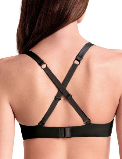 Формованный бюстгальтер без косточек Lormar SHINE nero, Цвет: nero (черный), Размеры: 85C, изображение 2