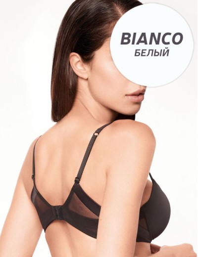 Сверхлегкий бюстгальтер пуш-ап Lormar Soft up EXTRA bianco, Цвет: bianco (белый), Размеры: 80B, изображение 2