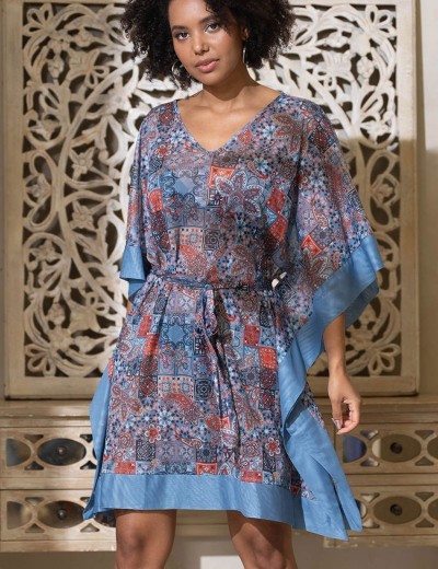 Пляжная туника Mia-Amore TUNIS 7440, Цвет: мультицвет, Размеры: 4XL/5XL, изображение 4