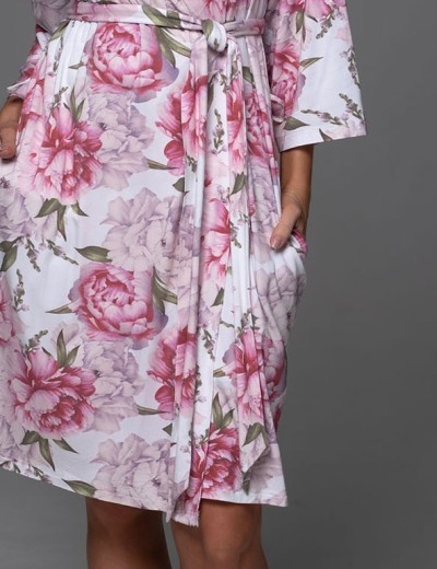 Трикотажный халат Mia-Amore ABBEY 5553, Цвет: мультицвет, Размеры: 2XL/3XL, изображение 5