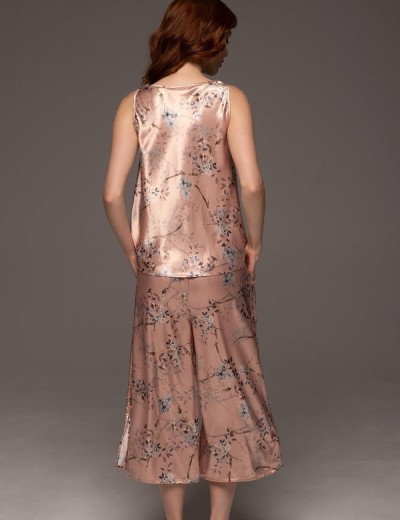 Комплект из топа и укороченных брюк Mia-Amore FIORA 4645, Цвет: персиковый, Размеры: 3XL, изображение 2