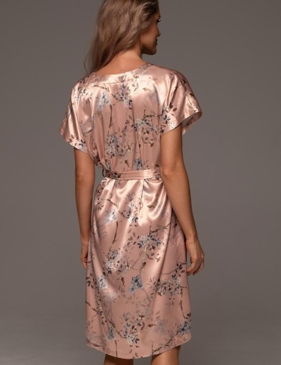 Туника из принтованного шёлка Mia-Amore FIORA 4647, Цвет: персиковый, Размеры: S/M, изображение 2