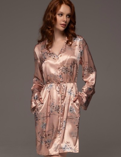 Платье-рубашка на пуговицах Mia-Amore FIORA 4648, Цвет: персиковый, Размеры: M, изображение 4