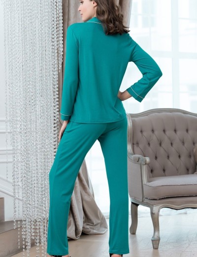 Трикотажная пижама Mia-Amore MARIA 1726 бирюза, Цвет: бирюза, Размеры: XS, изображение 3