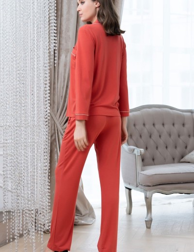 Трикотажная пижама Mia-Amore MARIA 1726 терракот, Цвет: терракот, Размеры: S, изображение 3