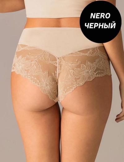 Высокие слипы с кружевной спинкой Sielei IOSONOIO 5119 nero, Цвет: nero (черный), Размеры: M, изображение 2