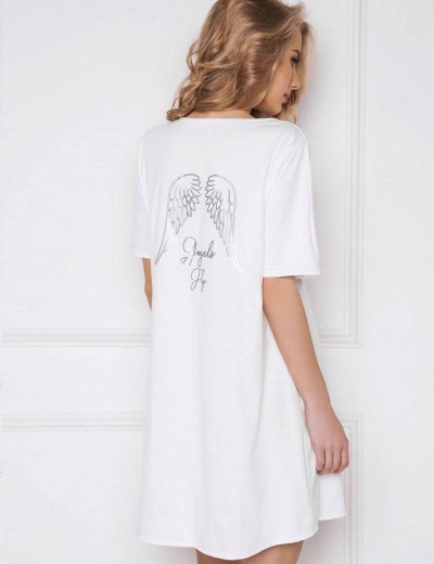 Сорочка Aruelle ANGEL белый, Цвет: белый, Размеры: XL, изображение 2 Сорочка Aruelle ANGEL белый, Цвет: белый, Размеры: XL, изображение 2