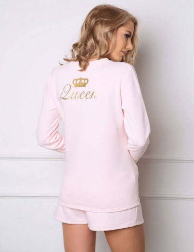 Пижама с шортами Aruelle CROWN SET розовый, Цвет: розовый, Размеры: M, изображение 2 Пижама с шортами Aruelle CROWN SET розовый, Цвет: розовый, Размеры: M, изображение 2