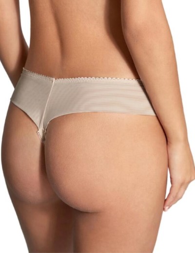 Трусы стринги с вышивкой Empreinte 01218 LAUREN старинное золото, Цвет: старинное золото, Размеры: S, изображение 2