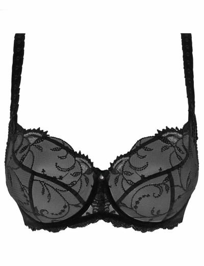 Мягкий бюстгальтер балконет Empreinte 08207 GINGER чёрный, Цвет: чёрный, Размеры: 65F, изображение 4