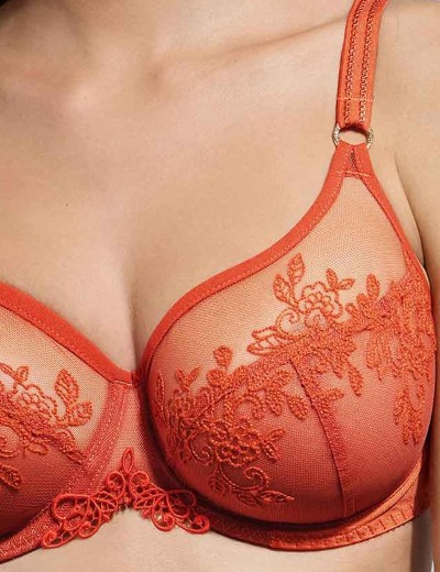 Мягкий бюстгальтер Empreinte 08226 PAOLA терракотовый, Цвет: терракотовый, Размеры: 75D, изображение 3