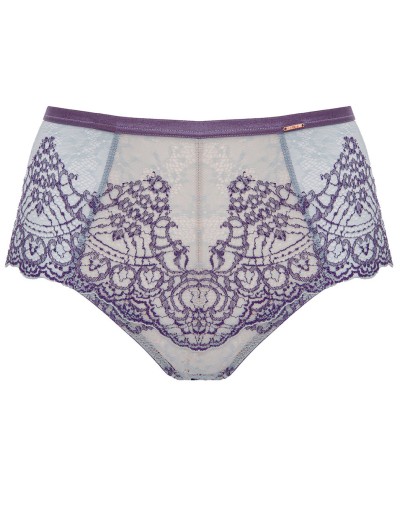 Высокие стринги Alles BAROQUE ULTRA stringi classic, Цвет: голубой, Размеры: S, изображение 5