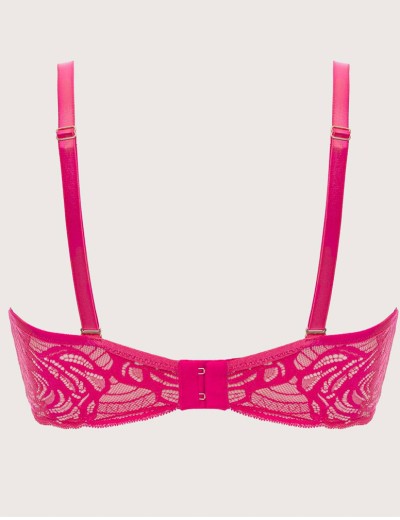 Бюстгальтер с вкладышами пуш-ап Alles EUPHORIC ROUGE P-UP, Цвет: фуксия, Размеры: 65C, изображение 7