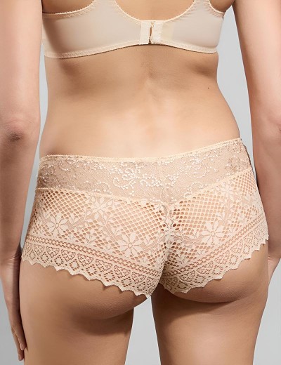 Кружевные трусы-шорты Empreinte 02151 CASSIOPEE кремово-бежевый, Цвет: кремово-бежевый, Размеры: XL, изображение 2