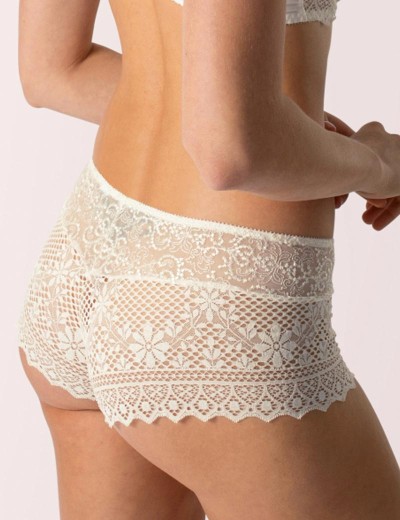 Кружевные трусы-шорты Empreinte 02151 CASSIOPEE шёлк, Цвет: шёлк, Размеры: L, изображение 2