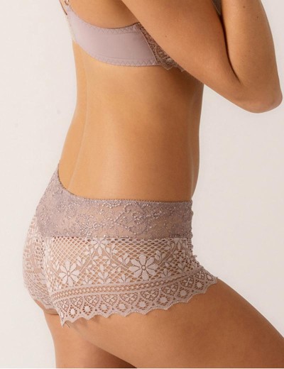 Кружевные трусы-шорты Empreinte 05151 CASSIOPEE дикая роза, Цвет: дикая роза, Размеры: L, изображение 2