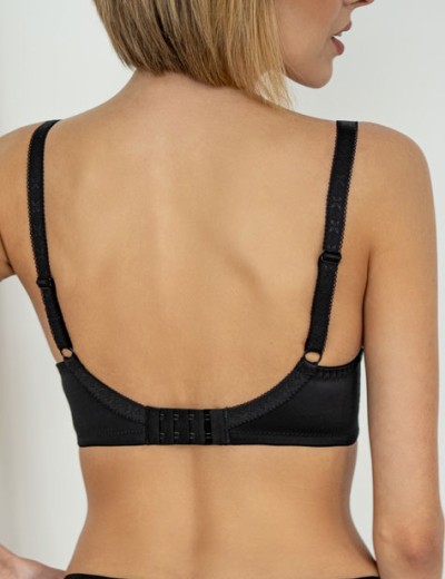 Кружевной бюстгальтер балконет Kris Line BETTY halfcupsoft черный, Цвет: черный, Размеры: 95F, изображение 2